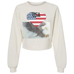 Women's Raglan Pullover Fleece