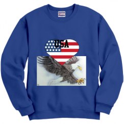 Unisex Film and Foil Crewneck Sweatshirt