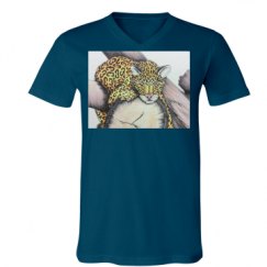 Unisex V-Neck Jersey Tee