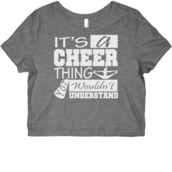 Ladies Slim Fit Crop Top Tee