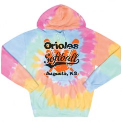 Unisex Tie-Dye Fleece Hoodie