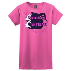 Captain Caffeine Girls Tee