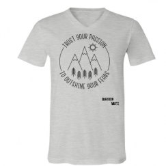 Unisex V-Neck Jersey Tee