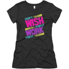 Ladies Slim Fit Super Soft Triblend Tee