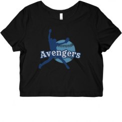 Ladies Slim Fit Crop Top Tee