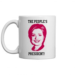 The people`s President by popular vote! Coffee cup