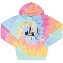 Unisex Tie-Dye Fleece Hoodie