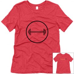 Barbell Circle T-Shirt (Black Text)