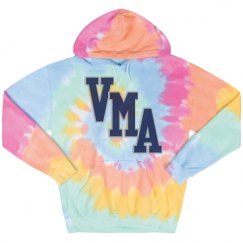 Unisex Tie-Dye Fleece Hoodie