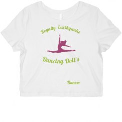 Ladies Slim Fit Crop Top Tee