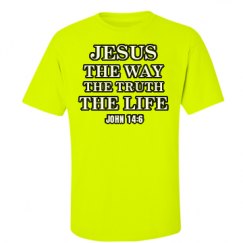 Unisex Ultra Cotton Safety Neon Crewneck Tee