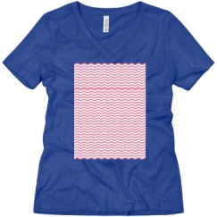Ladies Relaxed Fit V-Neck Tee