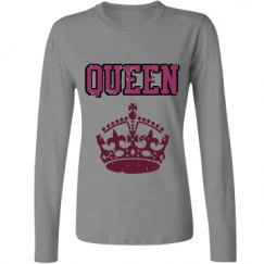 Ladies Relaxed Fit Basic Long Sleeve Tee