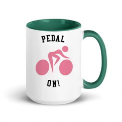 15oz Ceramic Mug with Color Inside