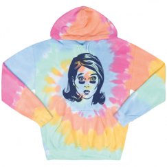Unisex Tie-Dye Fleece Hoodie