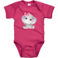 watercolor elephant with mask