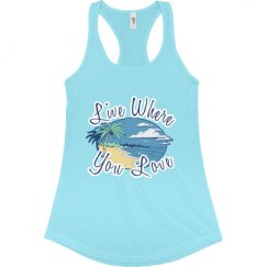 Ladies Slim Fit Racerback Tank Top