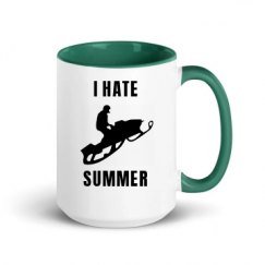 15oz Ceramic Mug with Color Inside