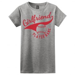 Custom Baseball Girlfriend Logo Tee