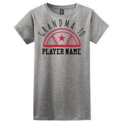 Custom Baseball Grandma to Player Tee