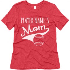 Custom Name Baseball Mom