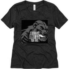 Ladies Relaxed Fit Super Soft Triblend V-Neck Tee