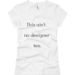 Ladies Slim Fit Basic Promo Jersey Tee