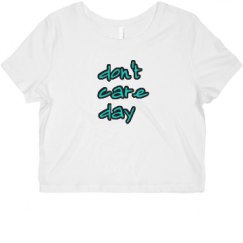 Ladies Slim Fit Crop Top Tee