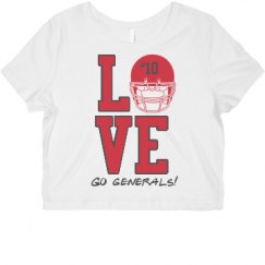 Ladies Slim Fit Crop Top Tee