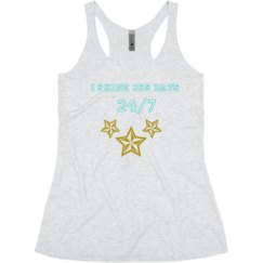 Ladies Slim Fit Super Soft Racerback Triblend Tank