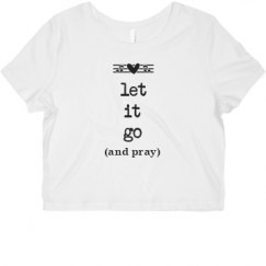 Ladies Slim Fit Crop Top Tee