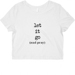 Ladies Slim Fit Crop Top Tee