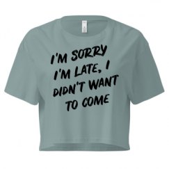 Ladies Festival Cali Crop Top Tee