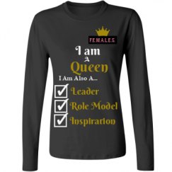 Ladies Relaxed Fit Basic Long Sleeve Tee
