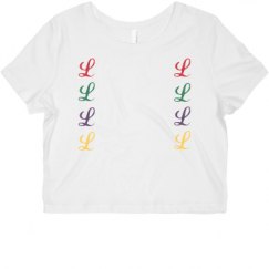 Ladies Slim Fit Crop Top Tee