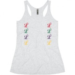 Ladies Slim Fit Super Soft Racerback Triblend Tank