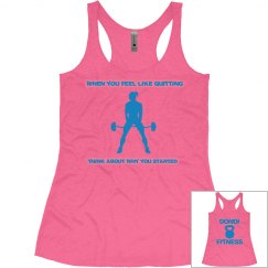 DONDIFITNESS WOMAN PERFORMANCE TANK  TOPS