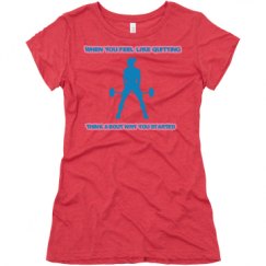 Ladies Slim Fit Super Soft Triblend Tee