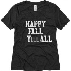 Ladies Relaxed Fit Super Soft Triblend V-Neck Tee