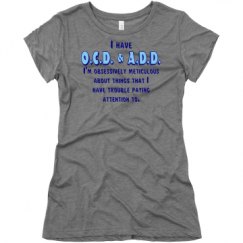 Ladies Slim Fit Super Soft Triblend Tee