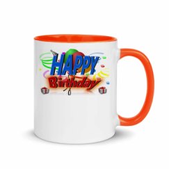 11oz Ceramic Mug with Color Inside