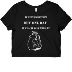 Ladies Slim Fit Crop Top Tee