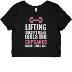 Ladies Slim Fit Crop Top Tee