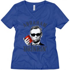 Ladies Relaxed Fit V-Neck Tee