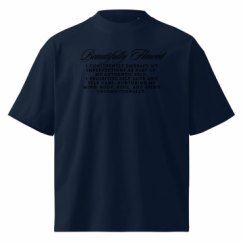 Unisex Organic Oversized High Neck T-Shirt