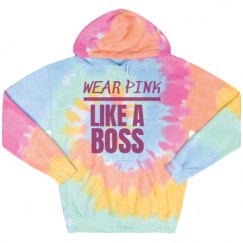 Unisex Tie-Dye Fleece Hoodie