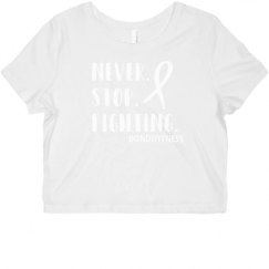 Ladies Slim Fit Crop Top Tee