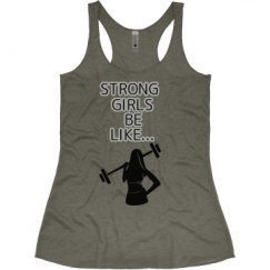 Ladies Slim Fit Super Soft Racerback Triblend Tank