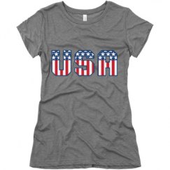 Ladies Slim Fit Super Soft Triblend Tee