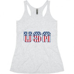 Ladies Slim Fit Super Soft Racerback Triblend Tank